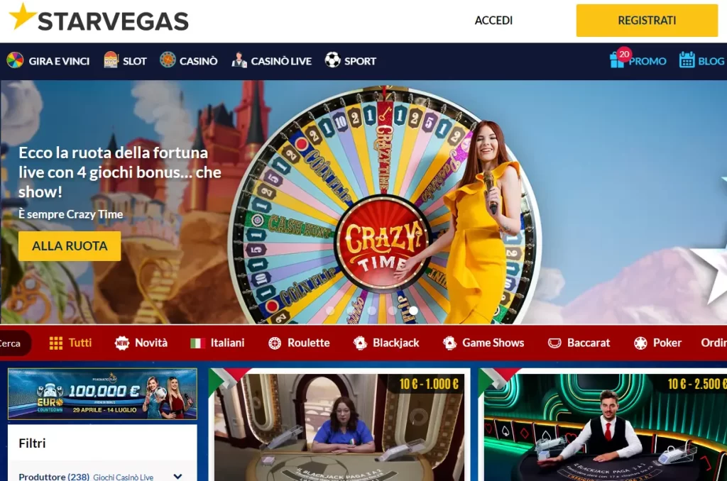 StarVegas Italia Casinò dal Vivo