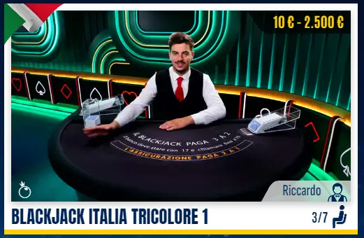 Blackjack Italia Tricolore